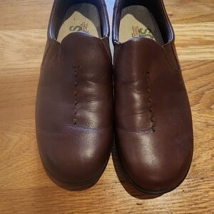 SAS Dark Brown Leather Loafers